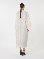 Double-Breasted Overcoat In Fil Coupé Jacquard for Women - Sand - Max Mara KSA
