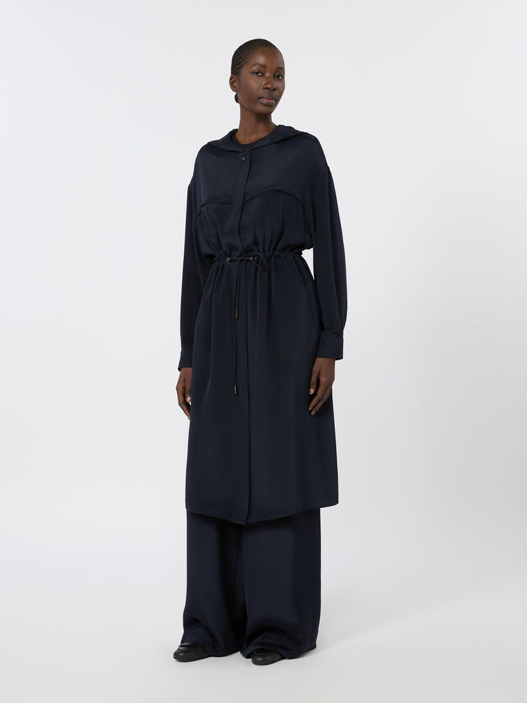 max mara silk crepe de chine overcoat