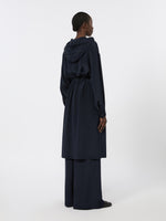 Silk Crepe De Chine Overcoat for Women - Ultramarine - Max Mara KSA