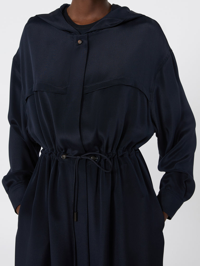max mara silk crepe de chine overcoat