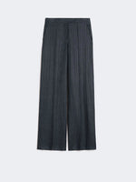 max mara herringbone linen twill trousers for women