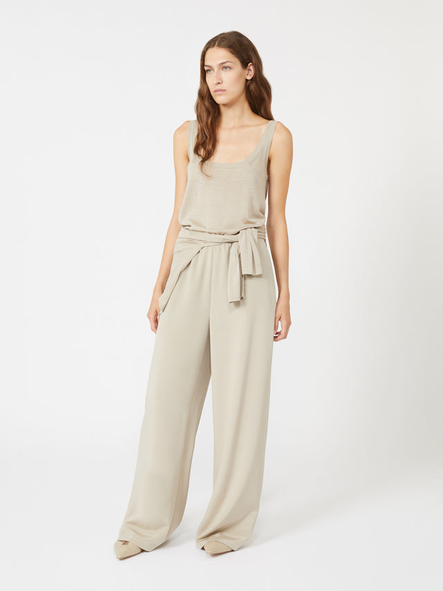 Silk crêpe de Chine trousers