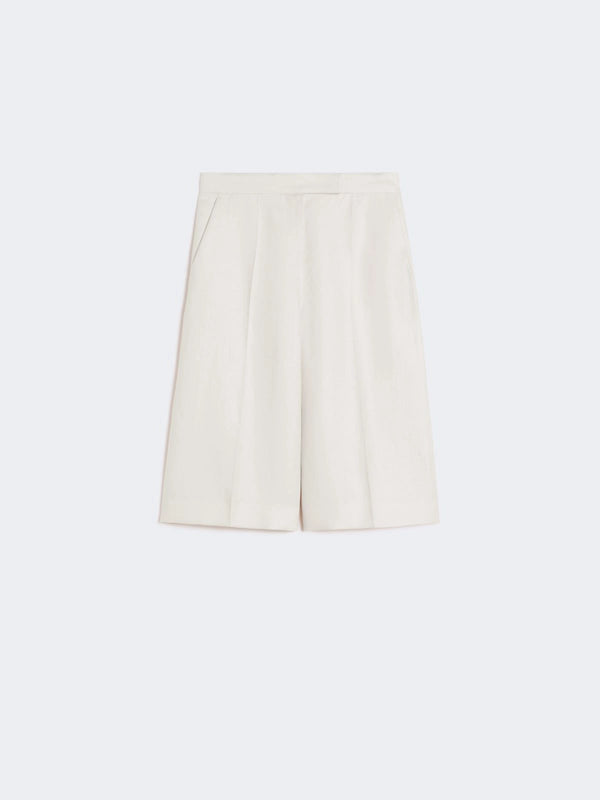 max mara linen bermuda shorts for women