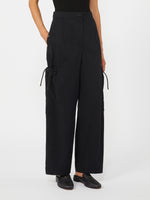 Stretch cotton cargo trousers