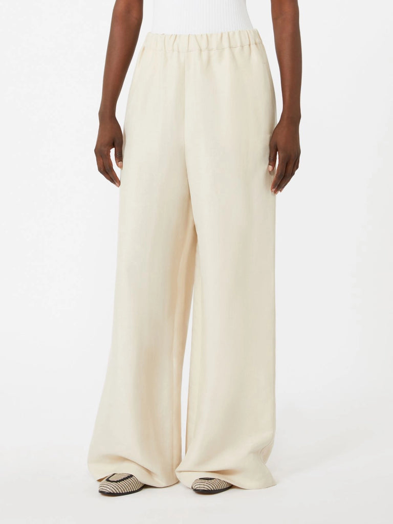 Linen and silk trousers