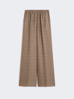 Printed Silk Trousers for Women - Mud - Max Mara KSA