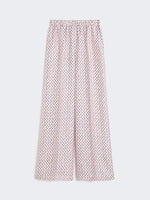 Printed Silk Trousers for Women - Pink - Max Mara KSA