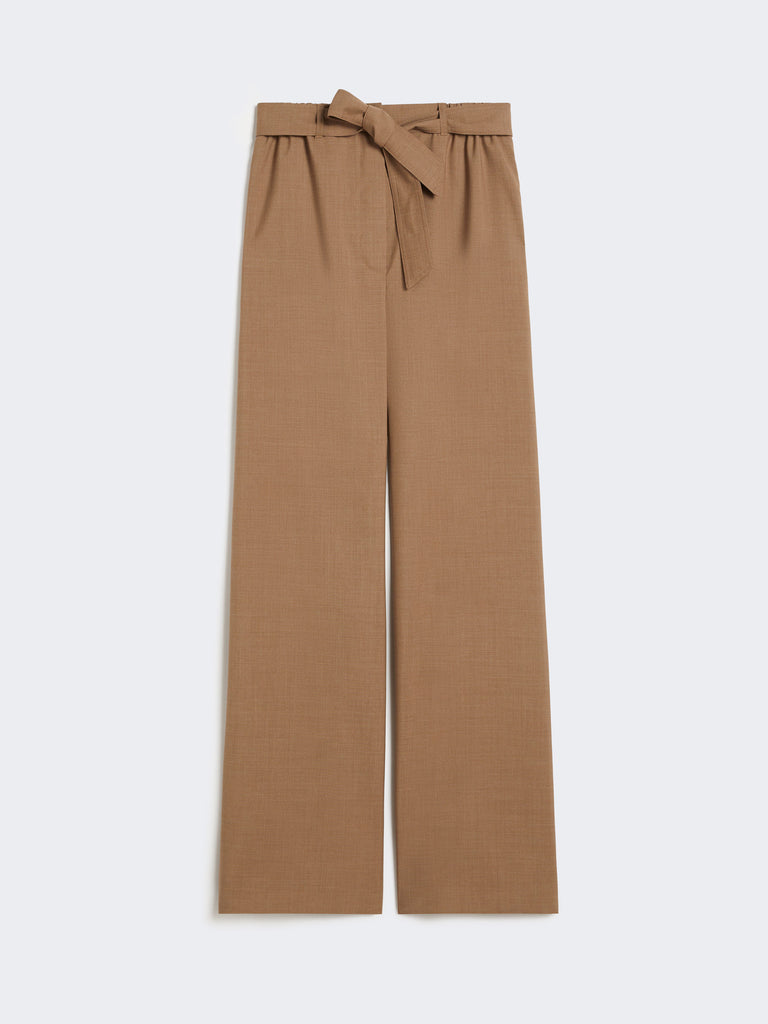 Stretch wool cloth trousers