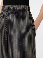 Wide-fit printed silk trousers