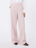 Wool, Mohair And Silk Trousers for Women - Beige Pink - Max Mara KSA