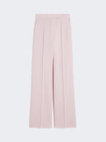 Wool, Mohair And Silk Trousers for Women - Beige Pink - Max Mara KSA