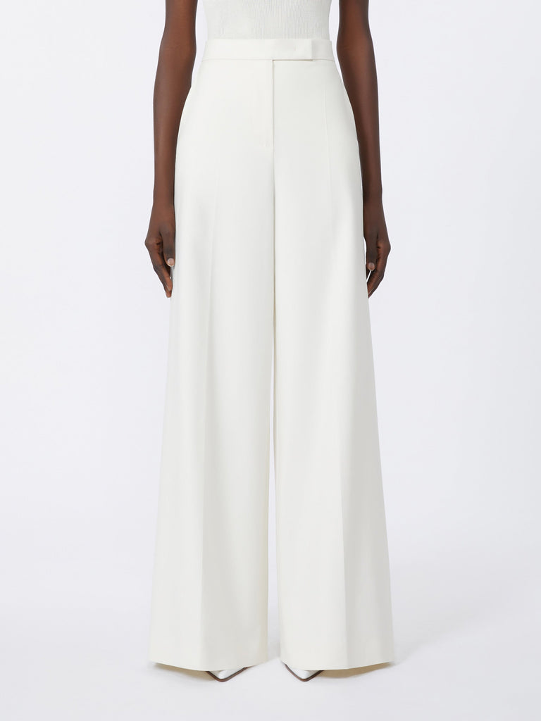 Wide-fit cotton trousers