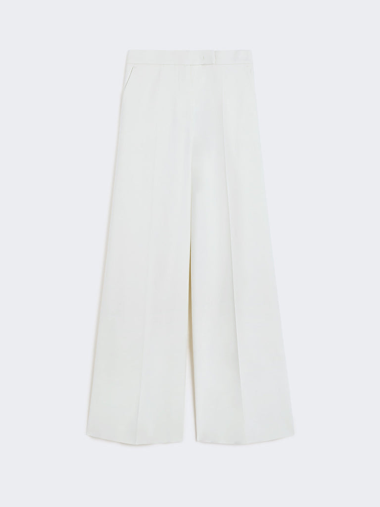 Wide-fit cotton trousers