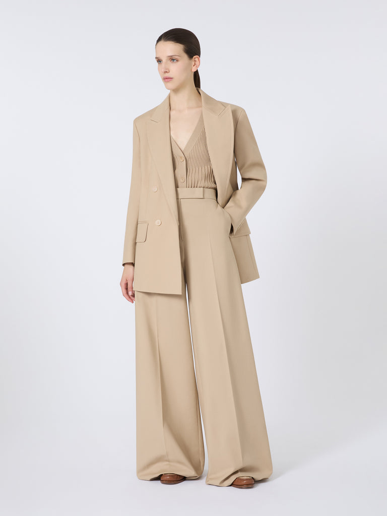 Wide-fit cotton trousers