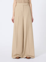 Wide-fit cotton trousers