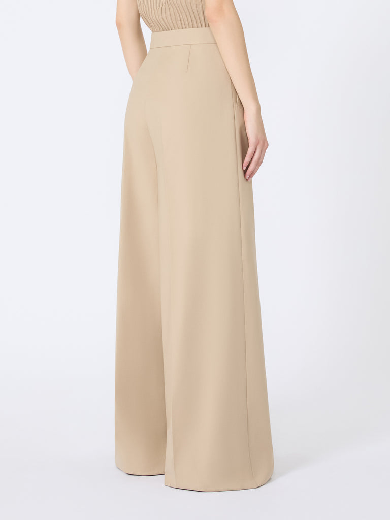 Wide-fit cotton trousers