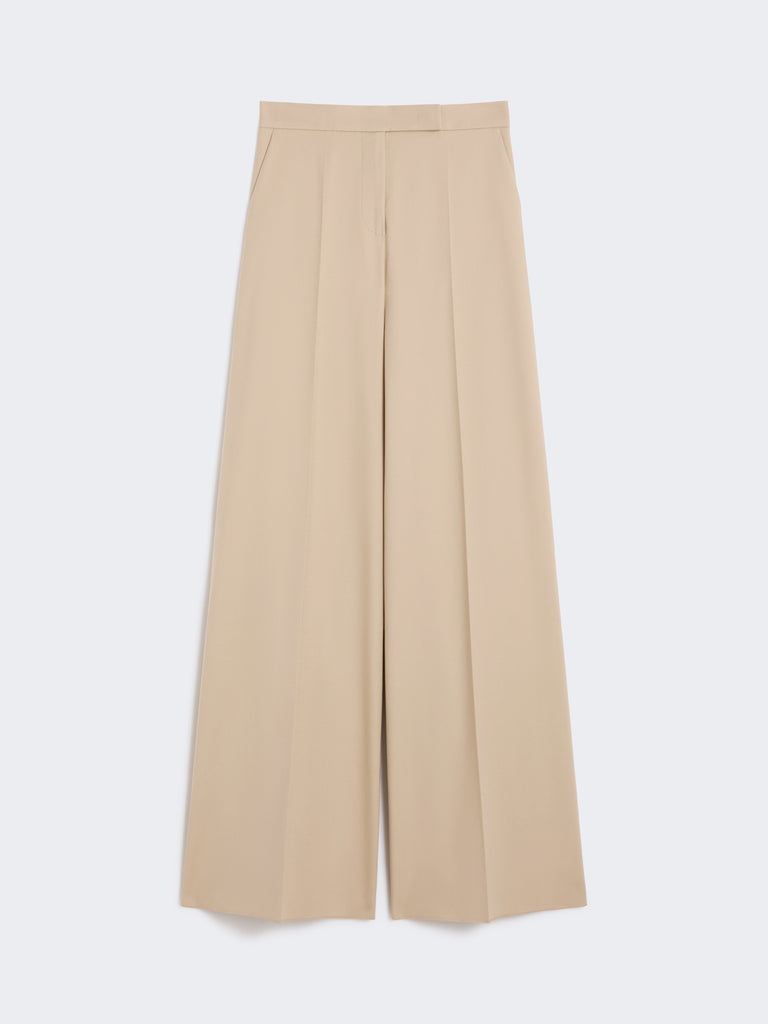 Wide-fit cotton trousers
