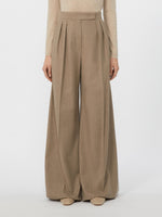 Cashmere foulé trousers