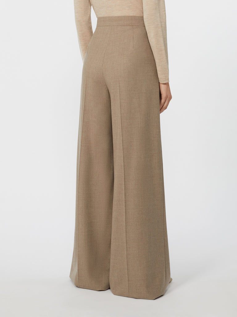 Cashmere foulé trousers