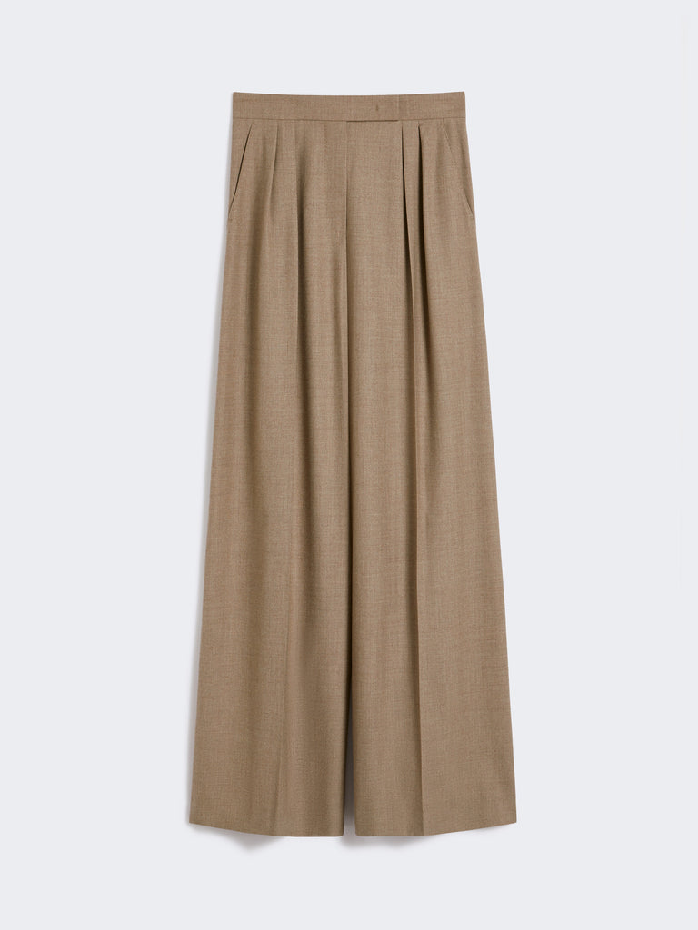 Cashmere foulé trousers