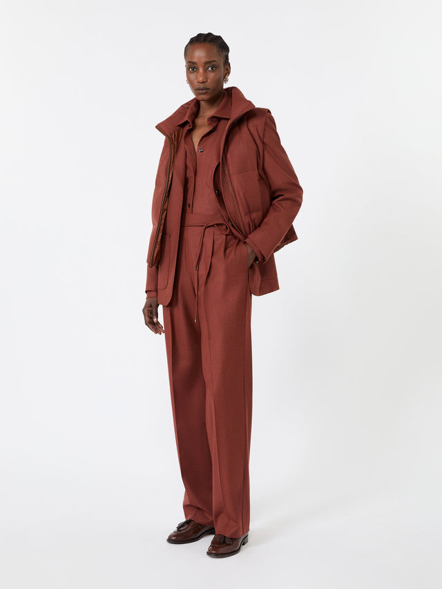 Max Mara Slim cashmere foule trousers for Women