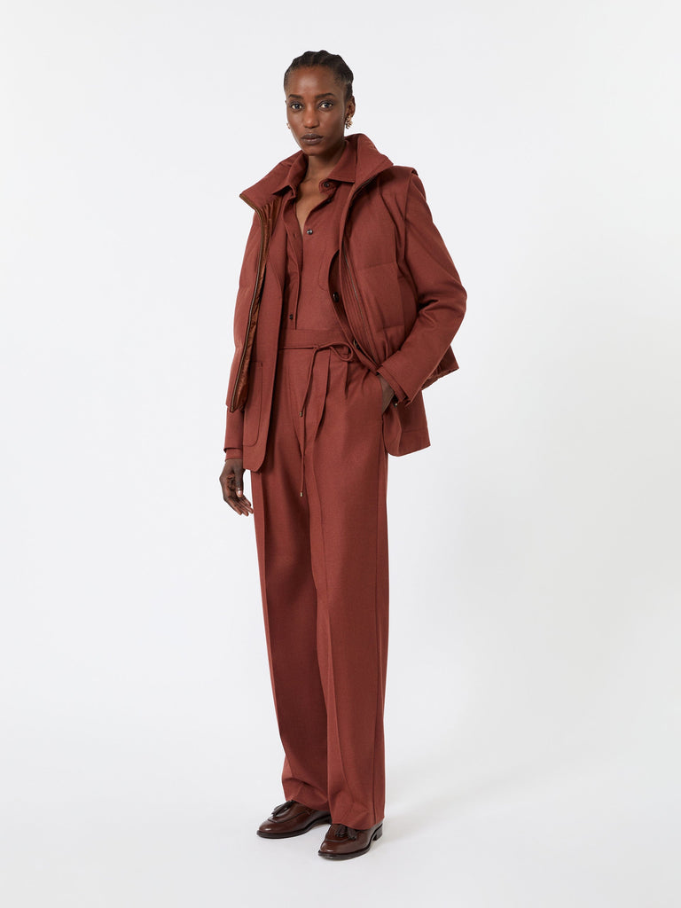max mara بنطال بقصة ضيقة من الكشمير