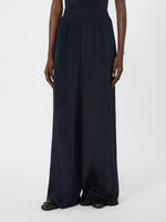 max mara relaxed-fit heavy silk trousers for women