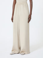 max mara relaxed-fit heavy silk trousers for women