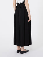 Plissé-pleated cady trousers
