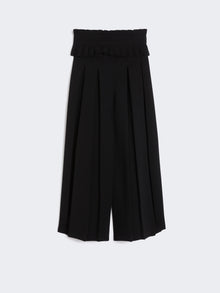 Plissé-pleated cady trousers