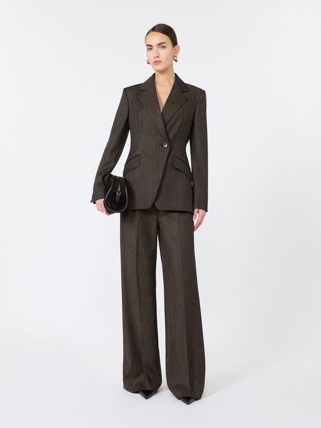Max Mara Denim-look wool trousers for Women