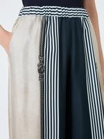 max mara wide-fit printed silk trousers for women