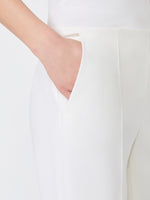 Slim-Fit Wool Cloth Trousers for Women - White - Max Mara KSA