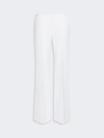 Slim-Fit Wool Cloth Trousers for Women - White - Max Mara KSA