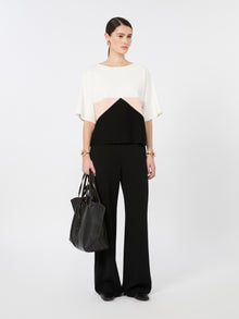 Cady Wide-Leg Trousers for Women - Black - Max Mara KSA
