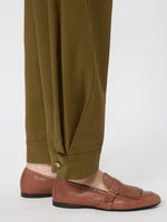 max mara stretch cotton canvas trousers for women
