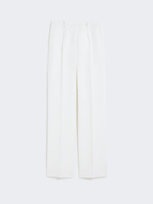 Straight gabardine wool trousers