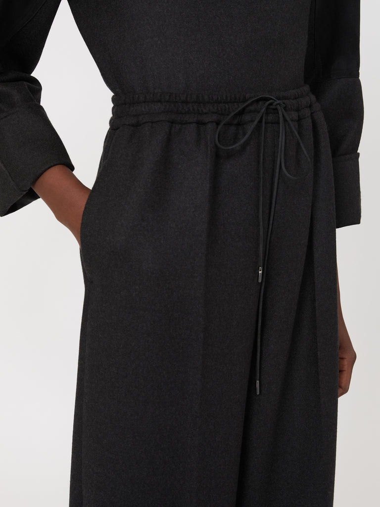 max mara wool flannel wide-leg trousers