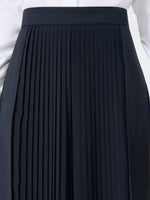Wool Trousers With Plissé-Pleated Detail for Women - Ultramarine - Max Mara KSA