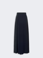 Wool Trousers With Plissé-Pleated Detail for Women - Ultramarine - Max Mara KSA