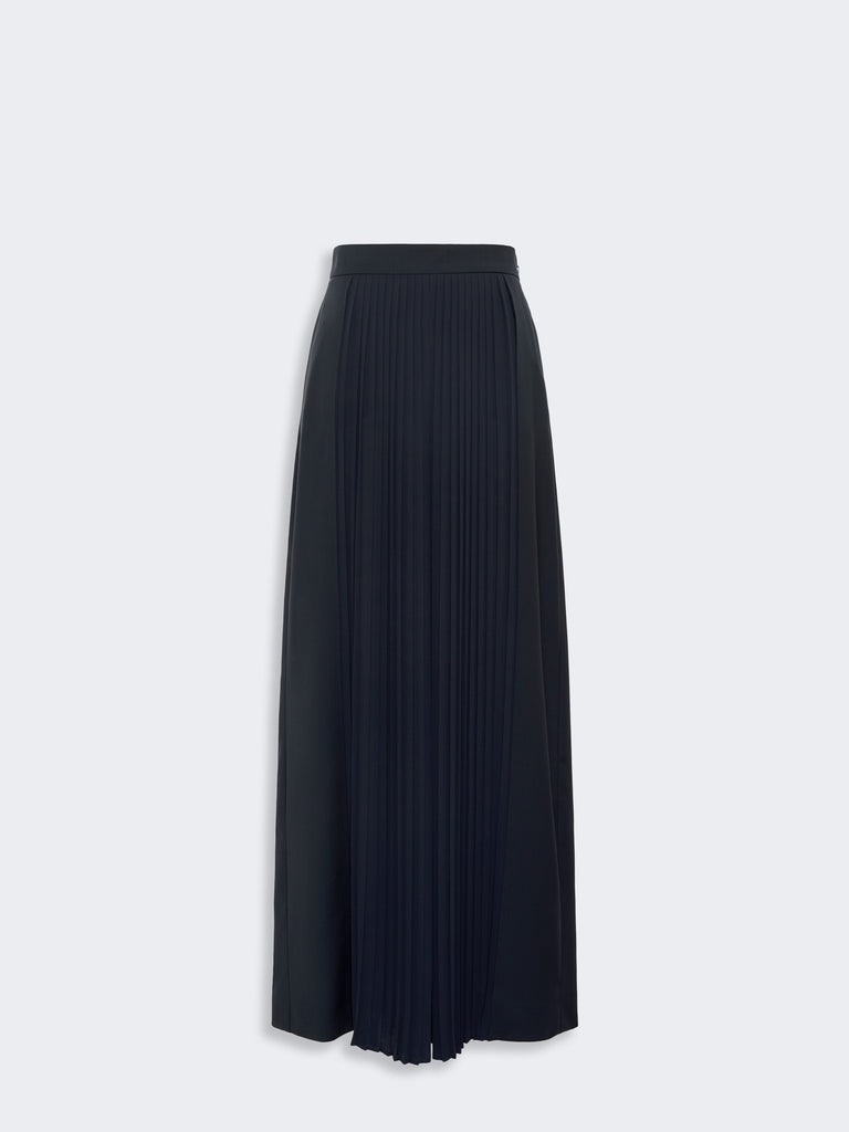 max mara wool trousers with plissé-pleated detail