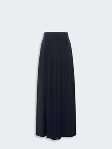 Wool Trousers With Plissé-Pleated Detail for Women - Ultramarine - Max Mara KSA