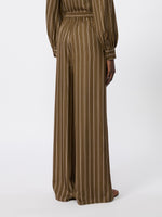 max mara printed silk relaxed trousers for women