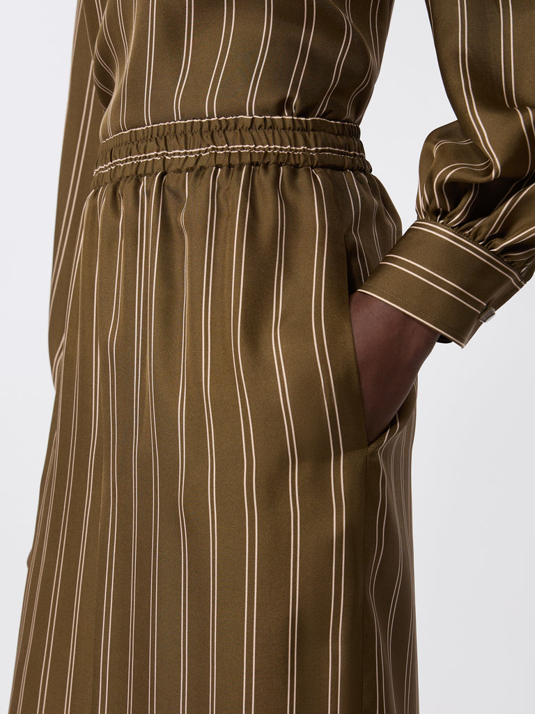 max mara printed silk relaxed trousers