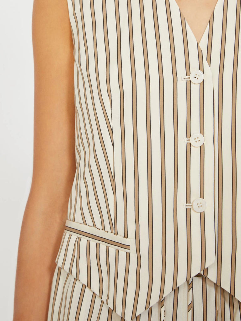 max mara جيليه مخطط من القطن والحرير