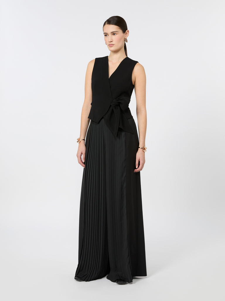 max mara compact cady cropped gilet