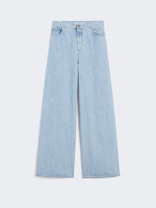 Wide-fit denim jeans