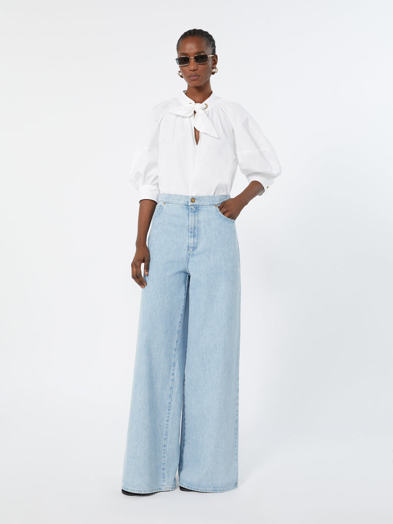 max mara wide leg denim jeans