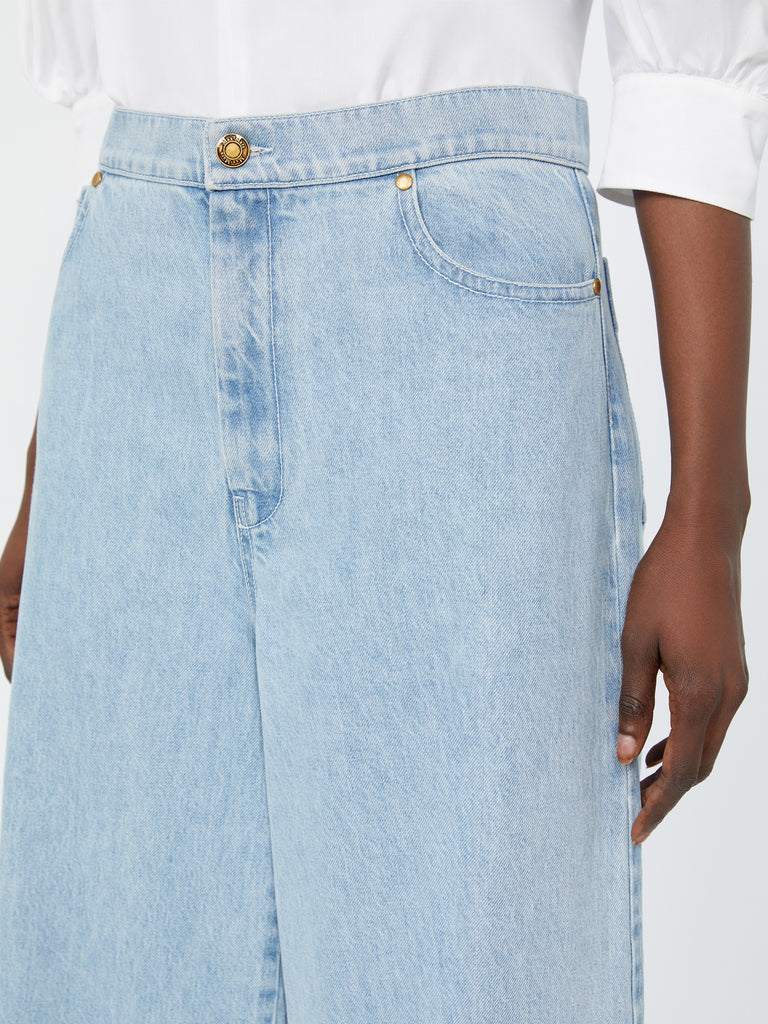 max mara wide leg denim jeans