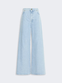 max mara wide leg denim jeans for women